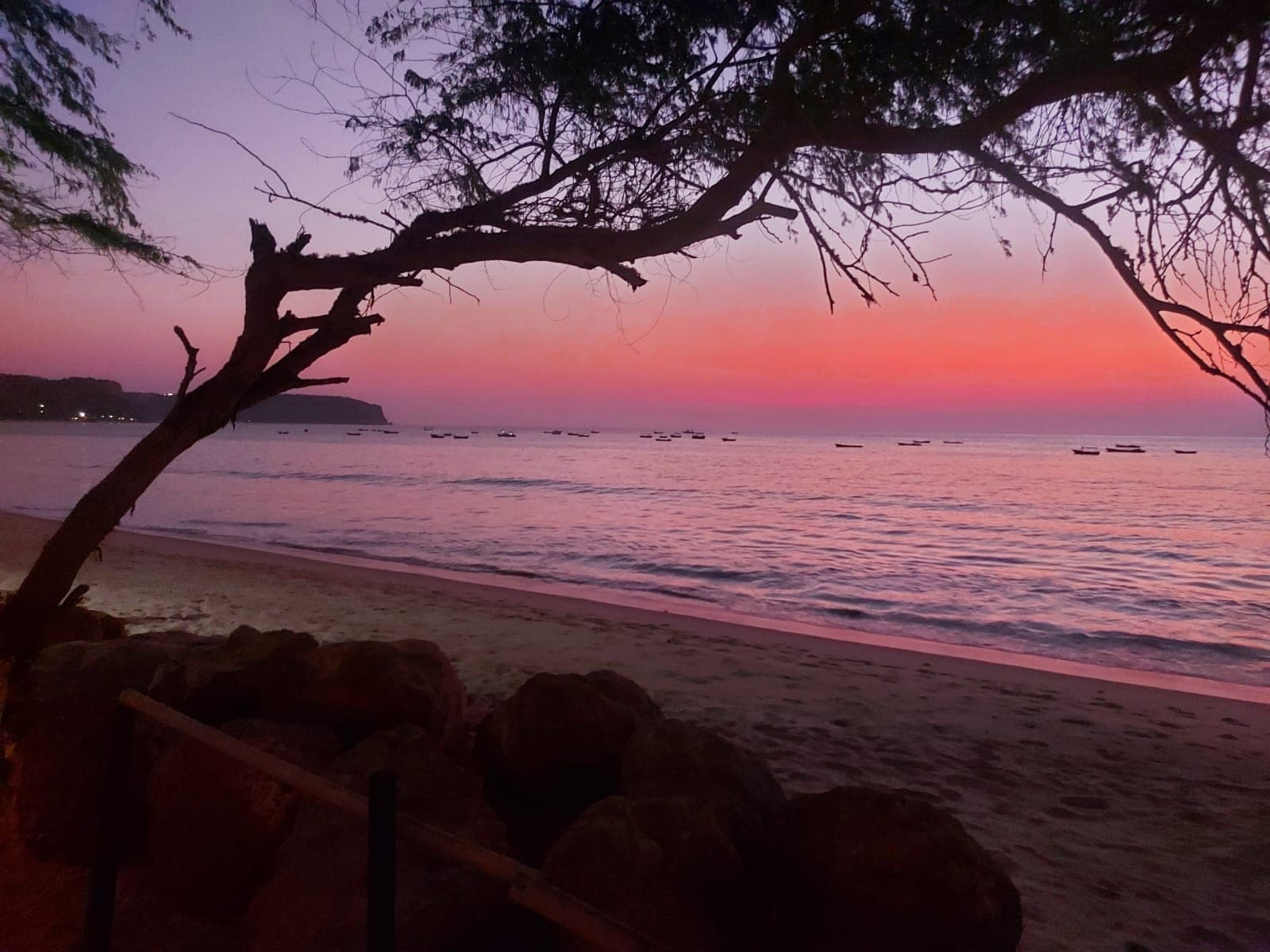 A praia de Cabo Ledo